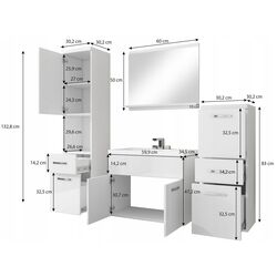 Set de mobila Bratex Alba (Wotan Oak/White) Thumb