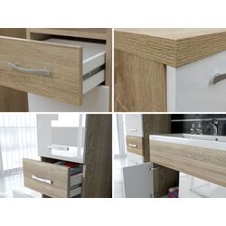 Set de mobila Bratex Alba (Wotan Oak/White Gloss) Thumb