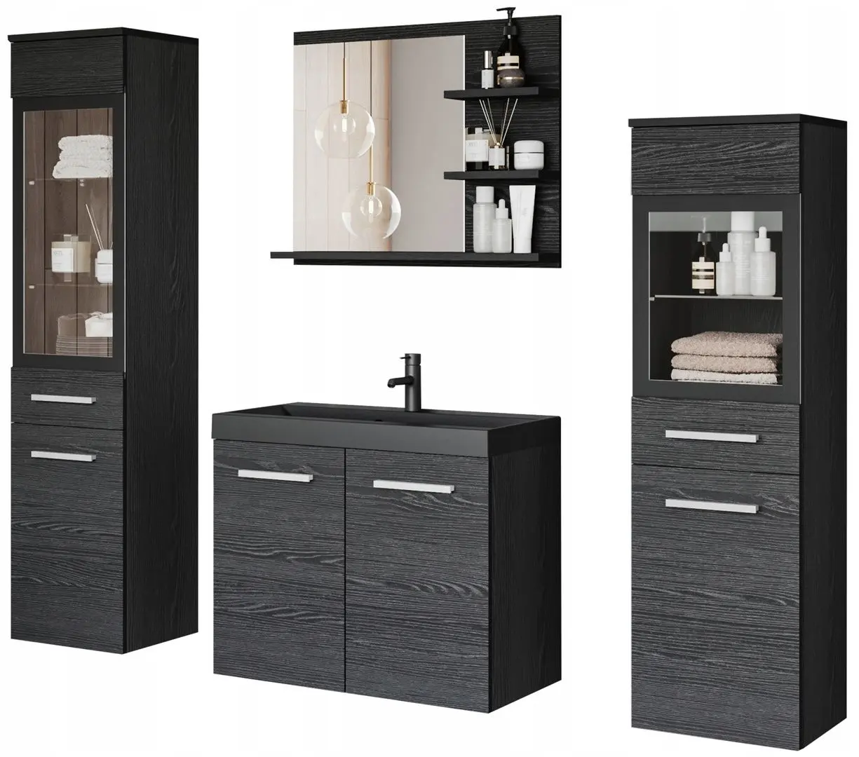 Set de mobila Bratex Madrit I (Black Graphite) - 3