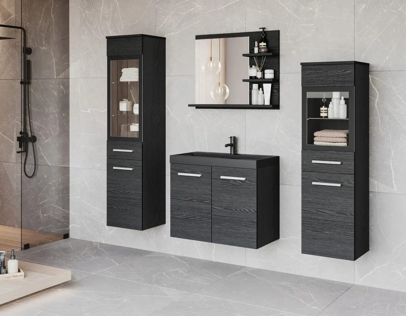 Set de mobila Bratex Madrit I (Black Graphite)