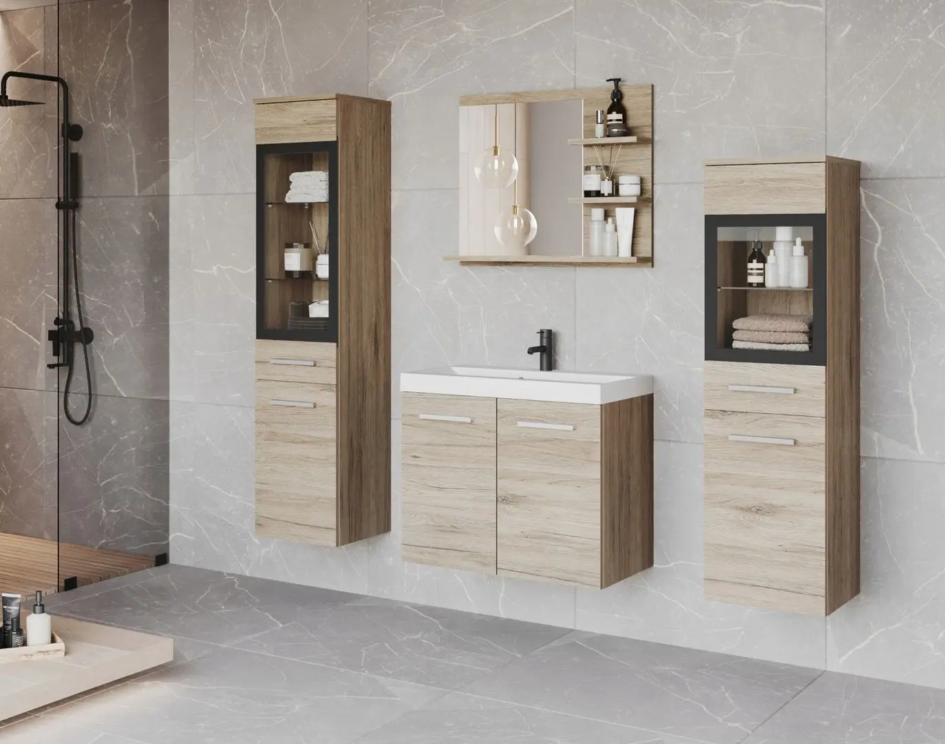 Set de mobila Bratex Madrit I (Sanremo Oak)