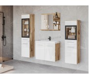 Set de mobila Bratex Madrit I (Wotan Oak/White Gloss)