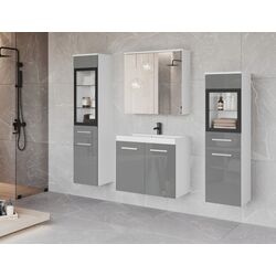 Set de mobila Bratex Madrit II (White/Grey Gloss)