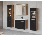 Set de mobila Bratex Madrit II (Wotan Oak/Black Gloss)