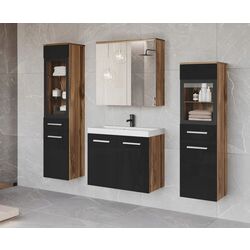 Set de mobila Bratex Madrit II (Wotan Oak/Black Gloss)