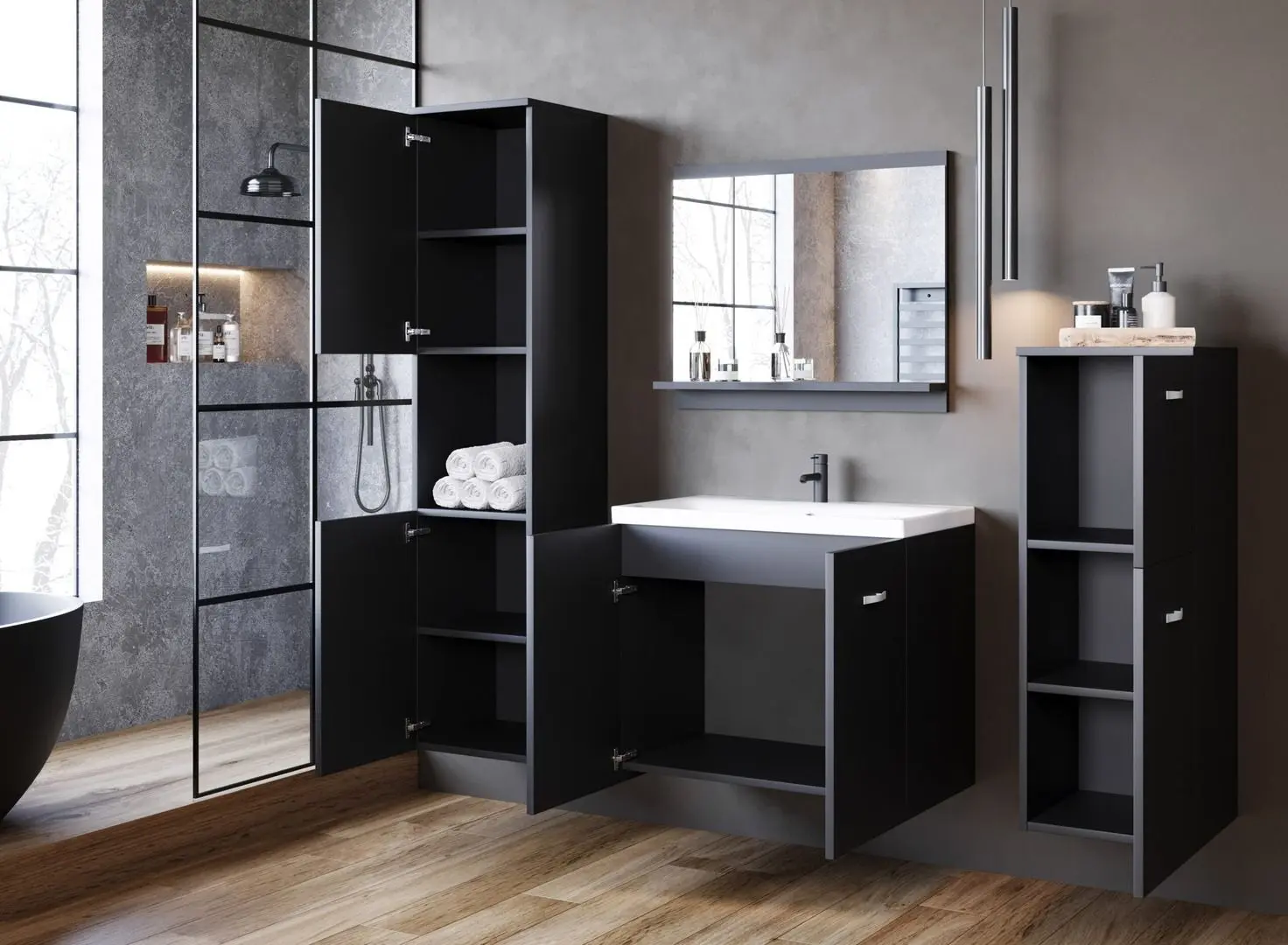 Комплект мебели Bratex Malo (Graphite Black)