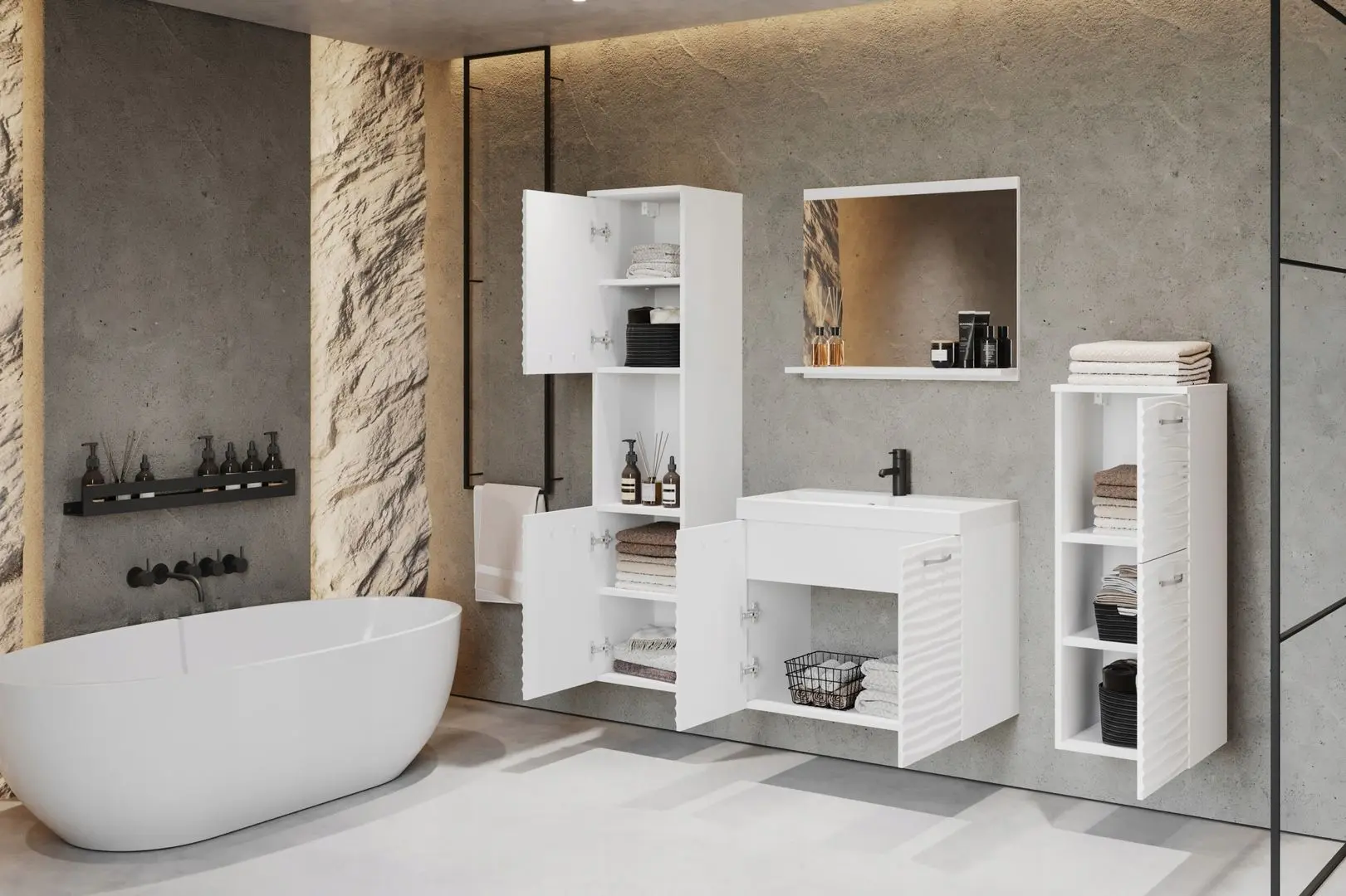 Комплект мебели Bratex Malo (White)