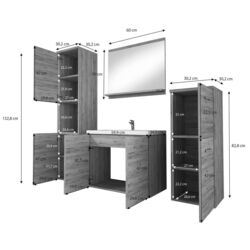 Set de mobila Bratex Malo (Wotan Oak/Graphite Black) Thumb