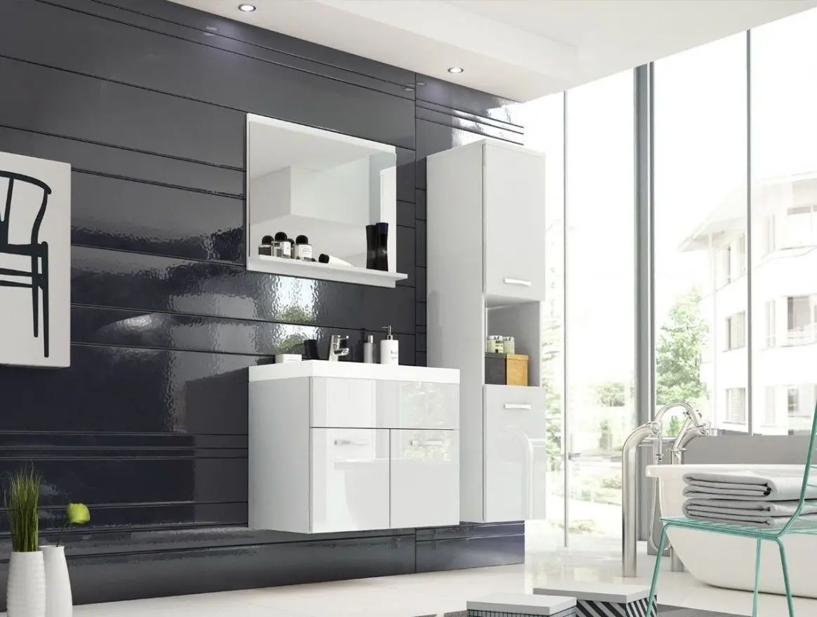 Set de mobila Bratex Montreal (White/White Gloss)