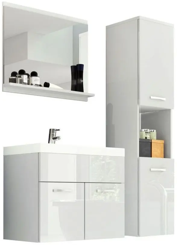 Set de mobila Bratex Montreal (White/White Gloss)