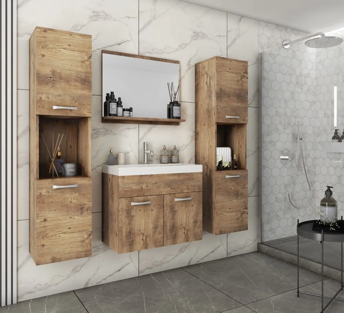 Set de mobila Bratex Montreal XL (Chestnut Breslau)