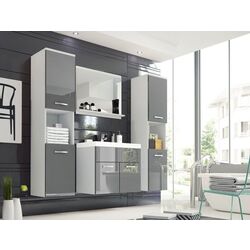 Set de mobila Bratex Montreal XL (White/Gray Gloss) Thumb