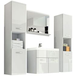 Set de mobila Bratex Montreal XL (White/White Gloss)