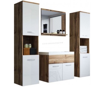 Комплект мебели Bratex Montreal XL (Wotan Oak/White Gloss)