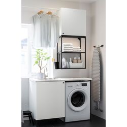 Set de mobila Ikea Enhet 139x63x87 (Antracit/Alb)