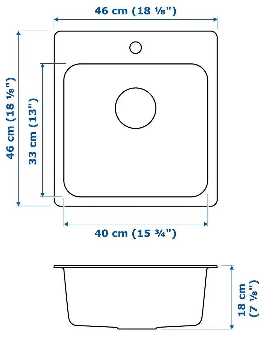 Set de mobila Ikea Enhet 139x63x87 (Antracit/Gri) - 6