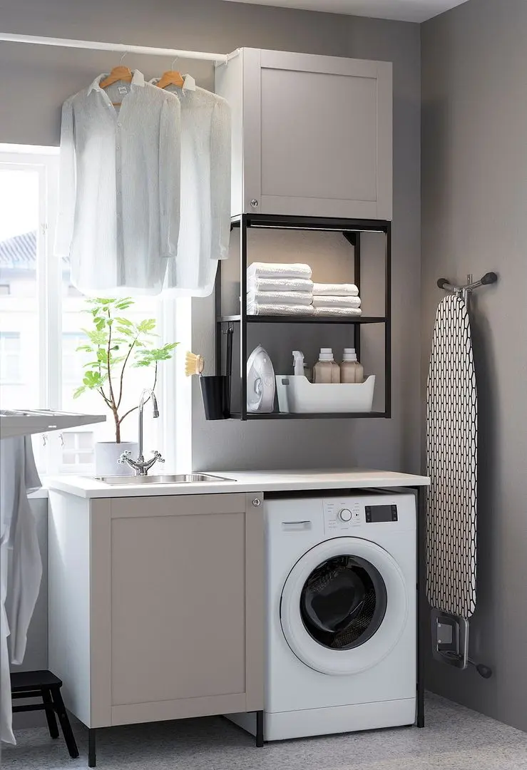 Set de mobila Ikea Enhet 139x63x87 (Antracit/Gri)