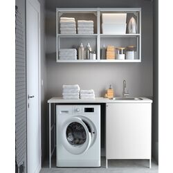 Set de mobila pentru baie Ikea Enhet 139x63x87 (Alb)