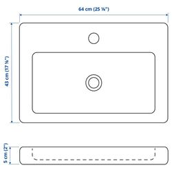 Комплект мебели Ikea Enhet 180x43x204 (Белый/Под Бетон) Thumb