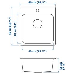 Комплект мебели Ikea Enhet 203x63x90 (Белый/Светло-серо-зеленый) Thumb