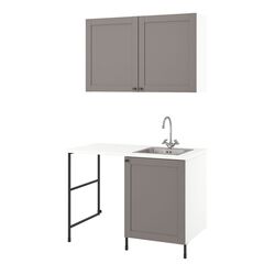 Set de mobila Ikea Enhet 3 usi 139x63x87 (Antracit/Gri) Thumb