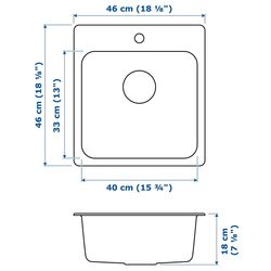 Set de mobila Ikea Enhet 3 usi 139x63x87 (Antracit/Gri) Thumb