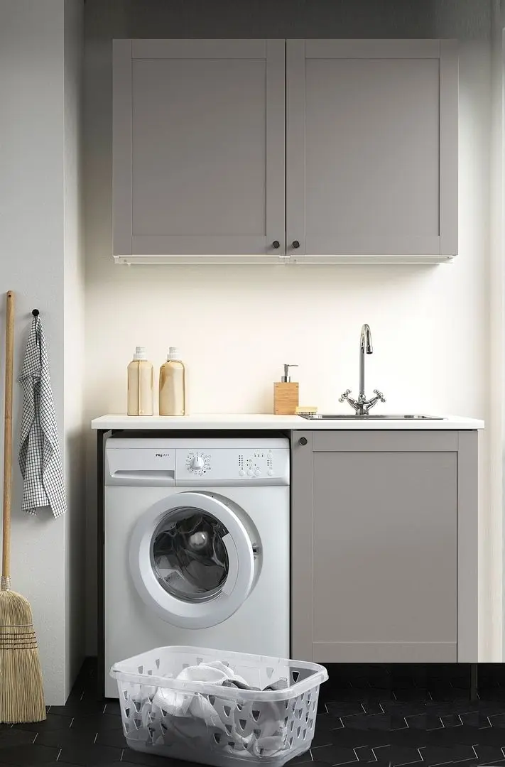 Set de mobila Ikea Enhet 3 usi 139x63x87 (Antracit/Gri)