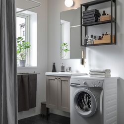 Set de mobila Ikea Enhet/Tvallen 11 piese 64x43x87 (Gri/Antracit) Thumb