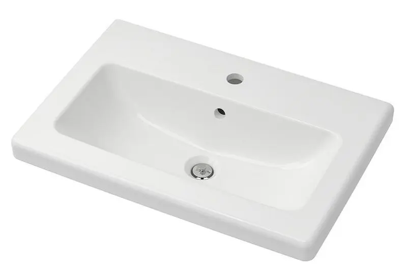 Set de mobila Ikea Enhet/Tvallen 13 piese 64x43x65 (Aspect Beton/Alb) - 6