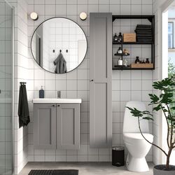 Set de mobila Ikea Enhet/Tvallen 13 piese/penal 64x43x65 (Gri/Antracit) Thumb