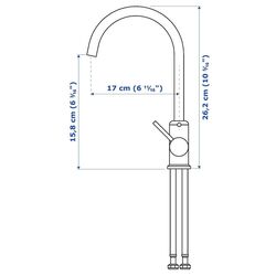 Set de mobila Ikea Enhet/Tvallen 14 piese 102x43x87 (Alb/Gri-Verde Deschis) Thumb