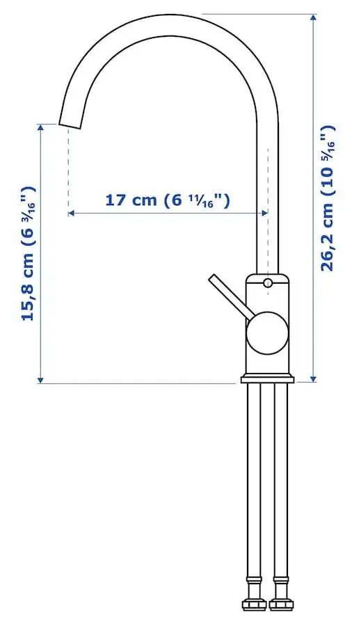 Set de mobila Ikea Enhet/Tvallen 14 piese 102x43x87 (Alb/Gri-Verde Deschis) - 6