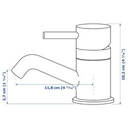 Set de mobila Ikea Enhet/Tvallen 14 piese 102x43x87 (Aspect Beton/Alb) Thumb