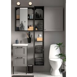 Set de mobila Ikea Enhet/Tvallen 16 piese 44x43x87 (Gri/Antracit)