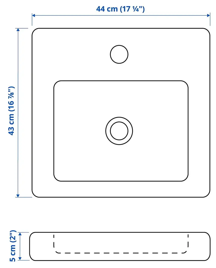 Set de mobila Ikea Enhet/Tvallen 16 piese 44x43x87 (Gri/Antracit) - 7