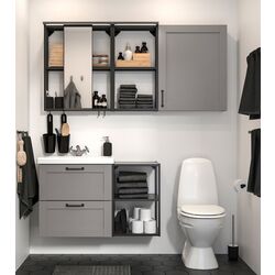 Set de mobila Ikea Enhet/Tvallen 18 piese 102x43x65 (Gri/Antracit)