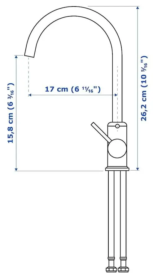 Set de mobila Ikea Enhet/Tvallen 18 piese 140x43x65 (Alb/Gri-Verde Deschis) - 9