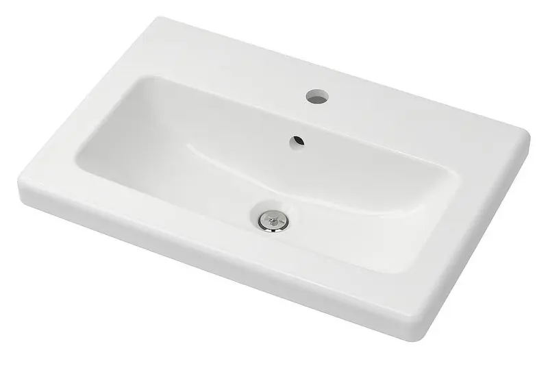 Set de mobila Ikea Enhet/Tvallen 18 piese 140x43x65 (Aspect Beton/Alb) - 8