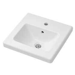 Set de mobila Ikea Enhet/Tvallen 22 piese 124x43x65 (Aspect Beton/Alb) Thumb