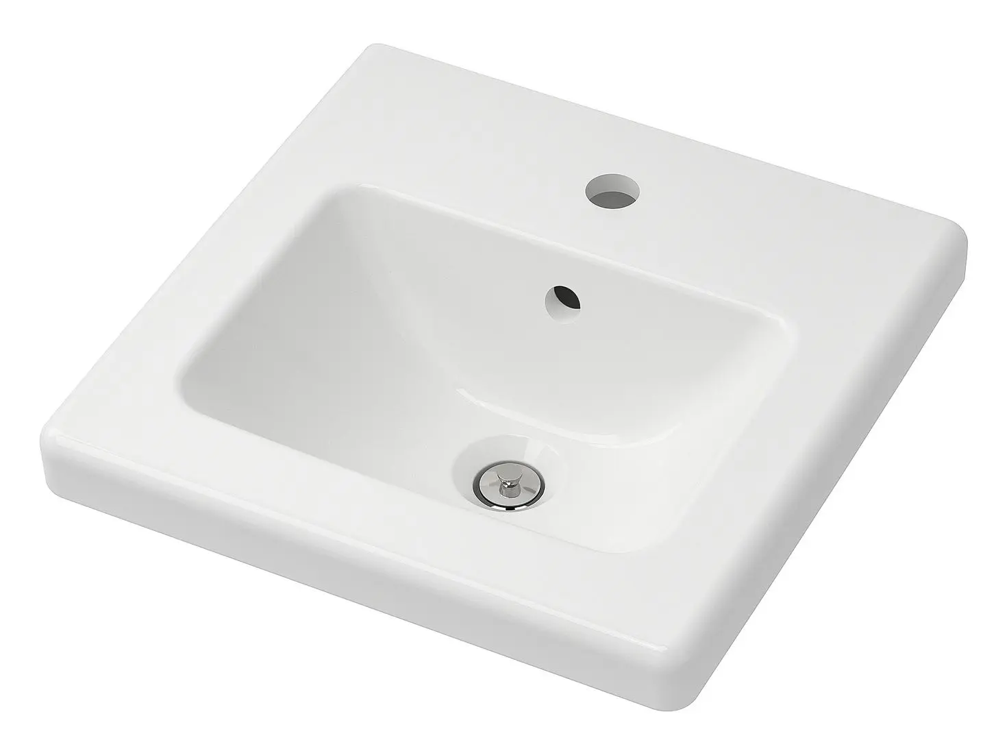 Set de mobila Ikea Enhet/Tvallen 22 piese 124x43x65 (Aspect Beton/Alb) - 5