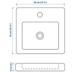 Set de mobila Ikea Enhet/Tvallen 22 piese 124x43x65 (Aspect Beton/Alb) Thumb
