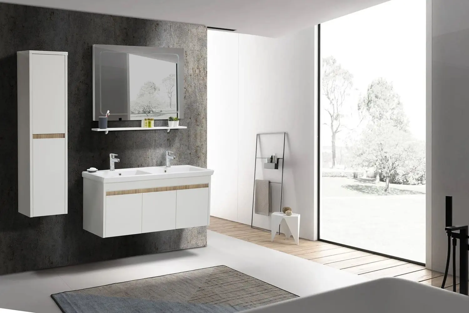 Комплект мебели для ванной Martat Isik 120cm (White)