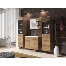 Set de mobila Mirjan24 Apogon/Madrit I (Chestnut Breslau)