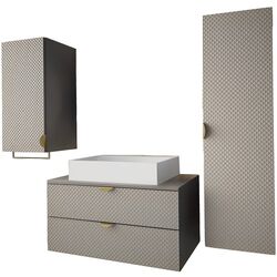 Set de mobila Mirjan24 Boterio I/Aniabo (Gray)