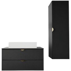 Set de mobila Mirjan24 Boterio III/Aniabo (Black)