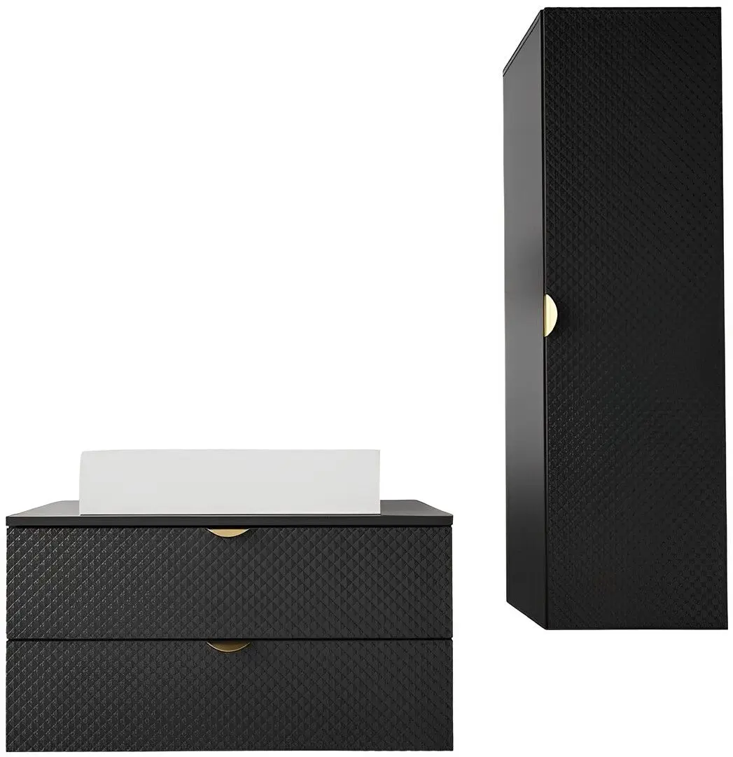 Set de mobila Mirjan24 Boterio III/Aniabo (Black)