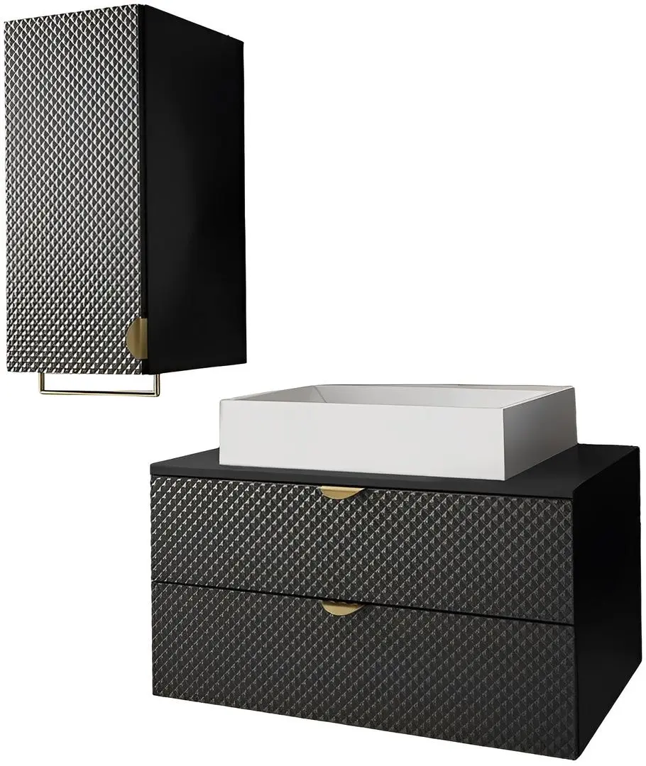 Set de mobila Mirjan24 Boterio IV/Aniabo (Black)