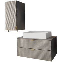 Set de mobila Mirjan24 Boterio IV/Aniabo (Gray)