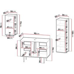 Set de mobila Mirjan24 Cintori I/Abires (White) Thumb