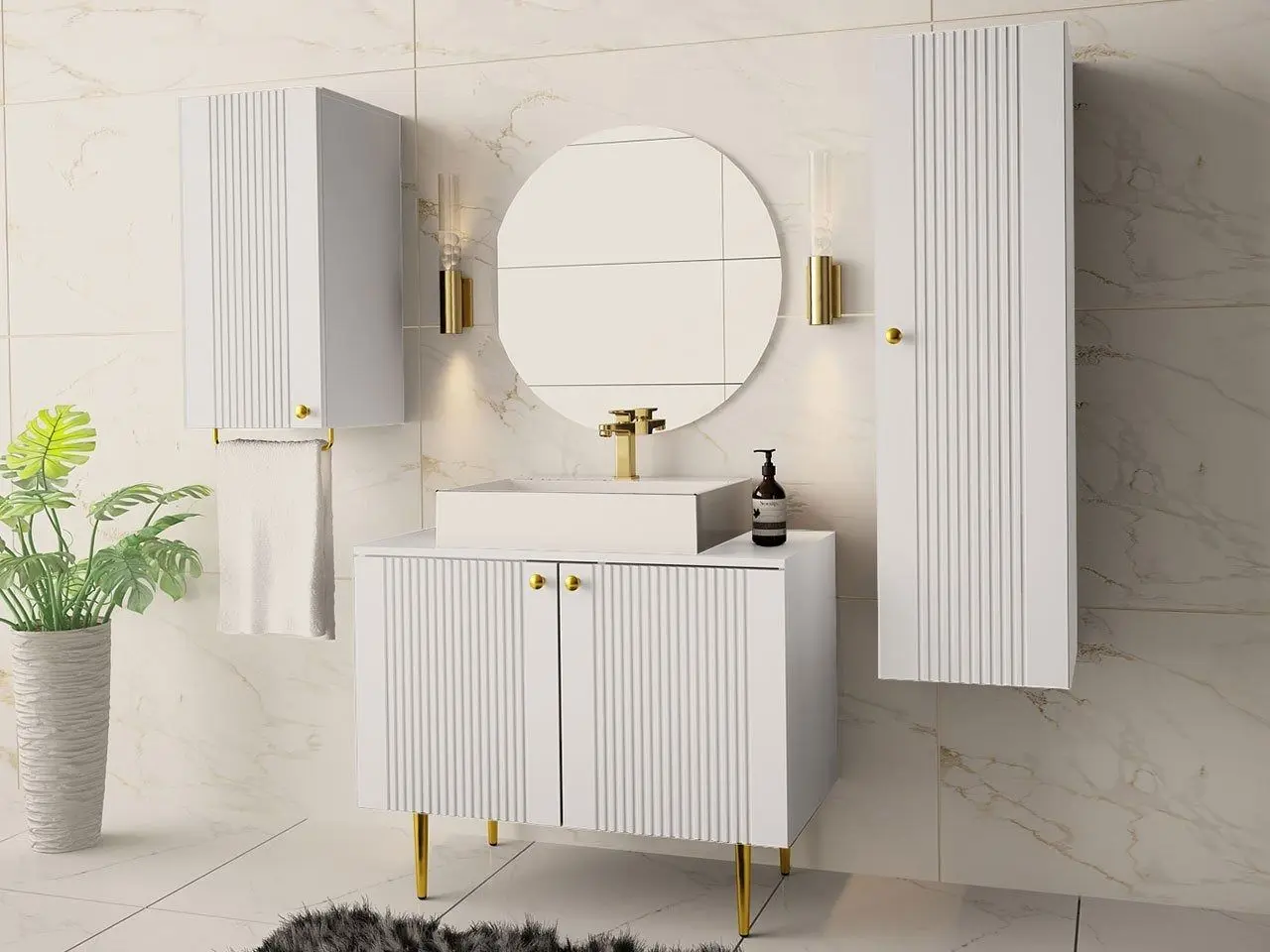 Set de mobila Mirjan24 Cintori I/Abires (White) - 7